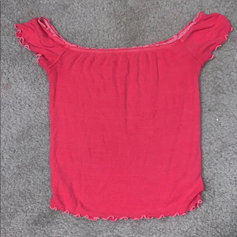 Pink American Eagle off the shoulder shirt